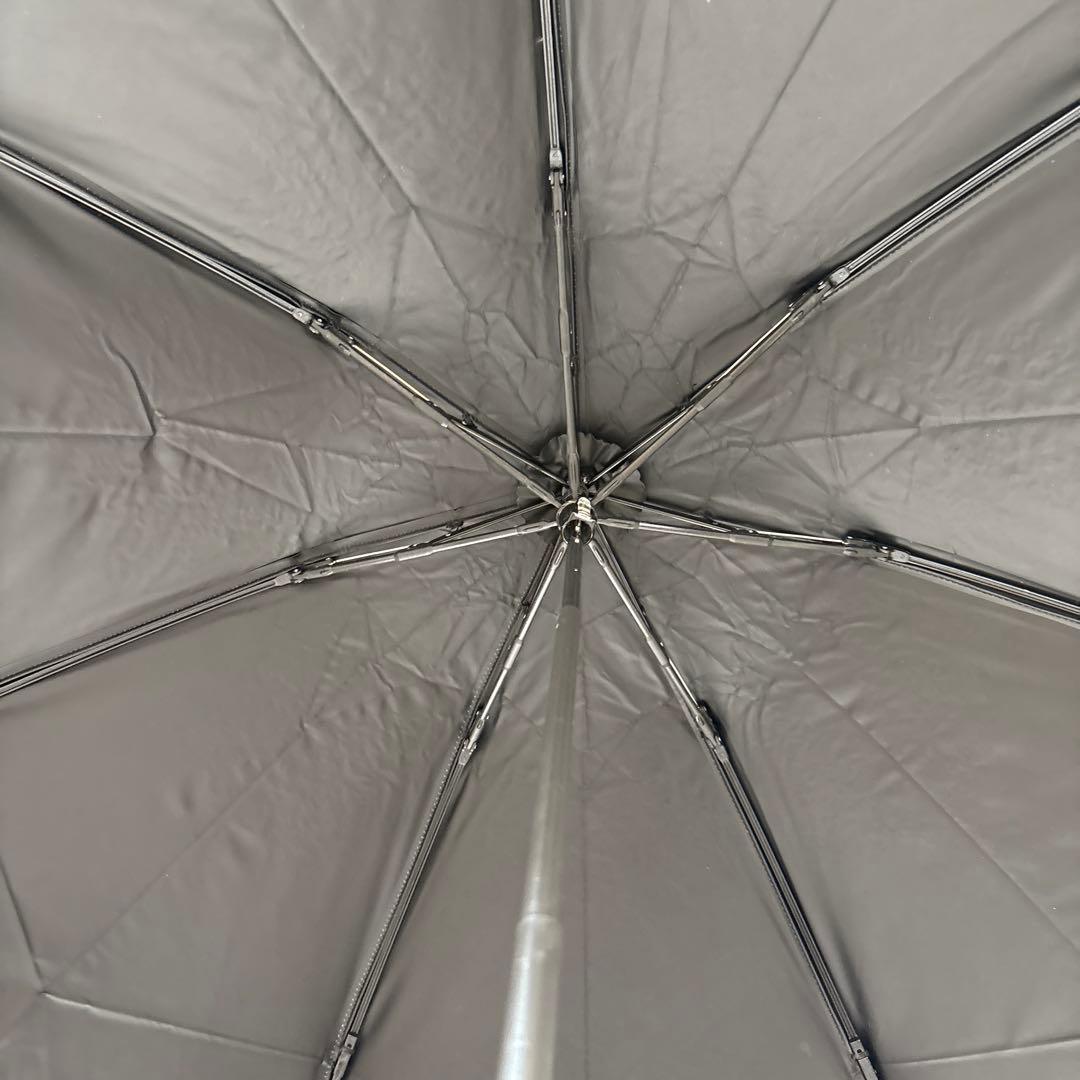 新品未使用 タグ付 YVES SAINT LAUREN ロゴ 刺繍 折傘 日傘