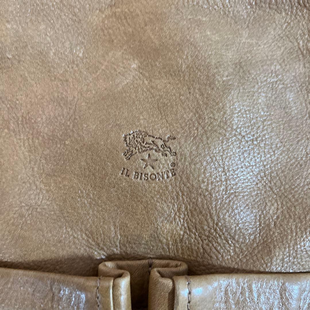 IL BISONTE ベージュレザー バッグ