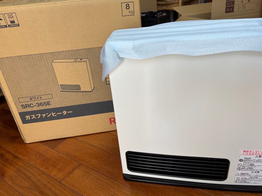 Rinnai ガスファンヒーター ホワイト（プロパンガス）