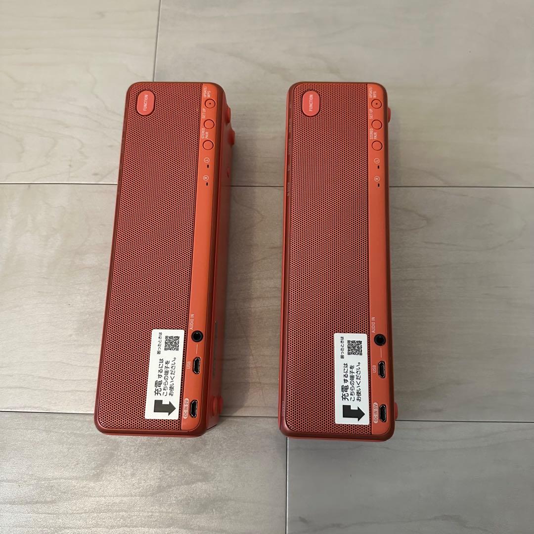 ソニー スピーカー hear go 2 トワイライトレッド SRS-HG10-R