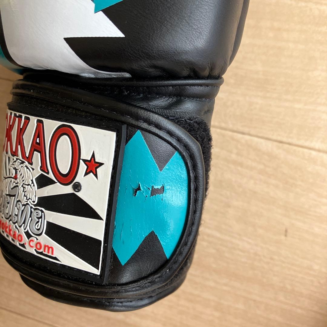 レア　YOKKAO ボクシンググローブ 8oz ブラックブルー