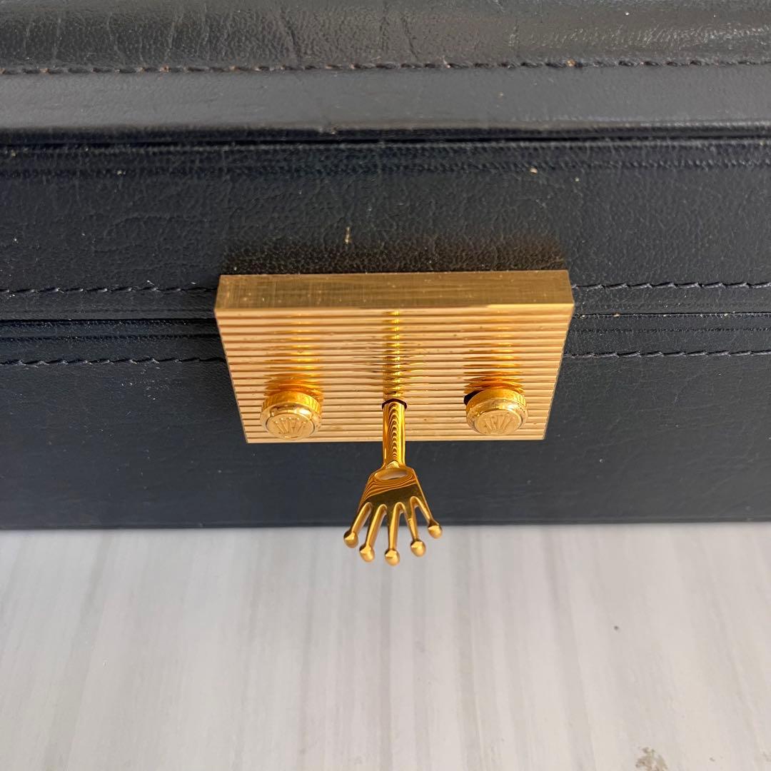 ロレックス　ジュエリーボックス　時計ケース　濃紺