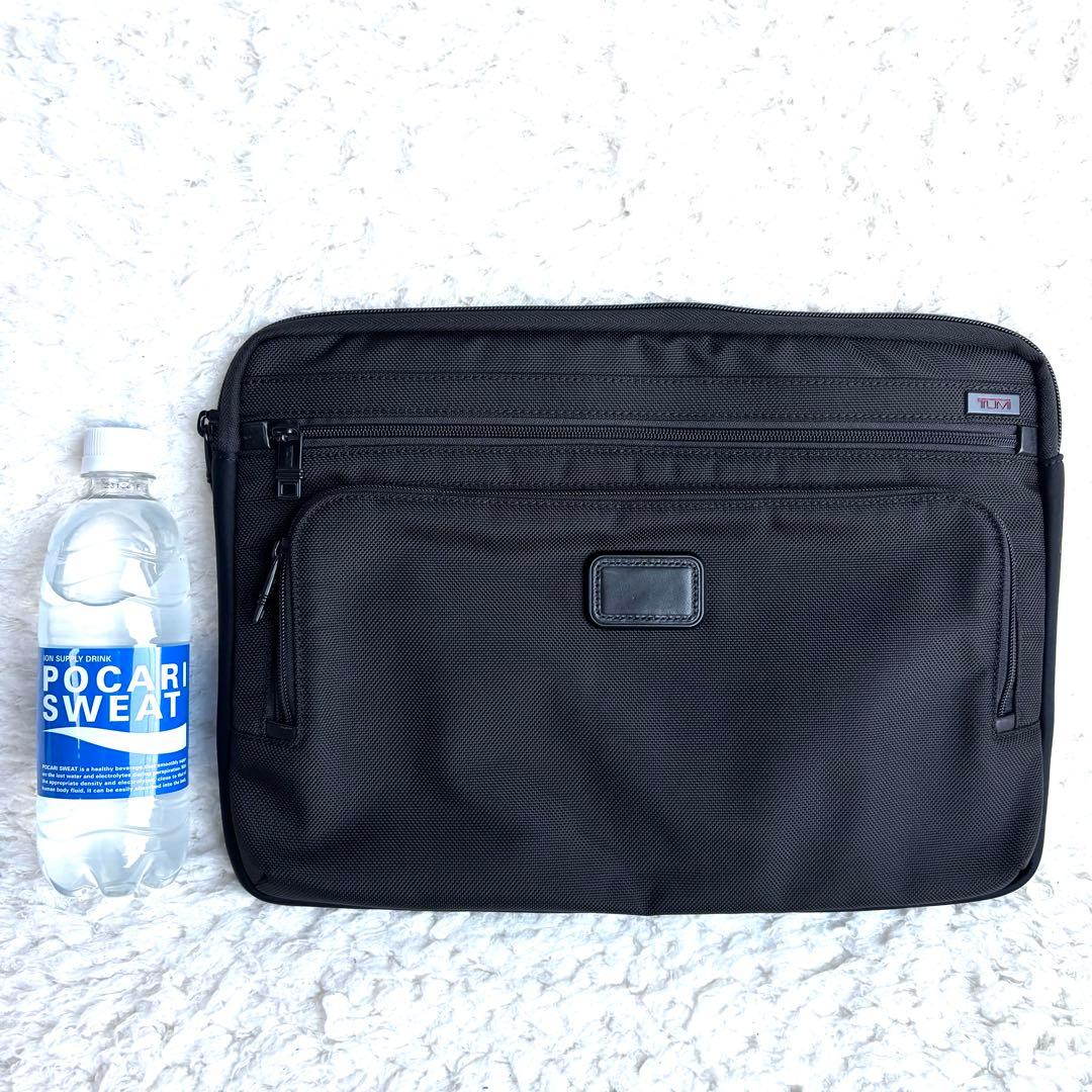★美品★【TUMI トゥミ】ラージラップトップカバー PCケース クラッチバッグ