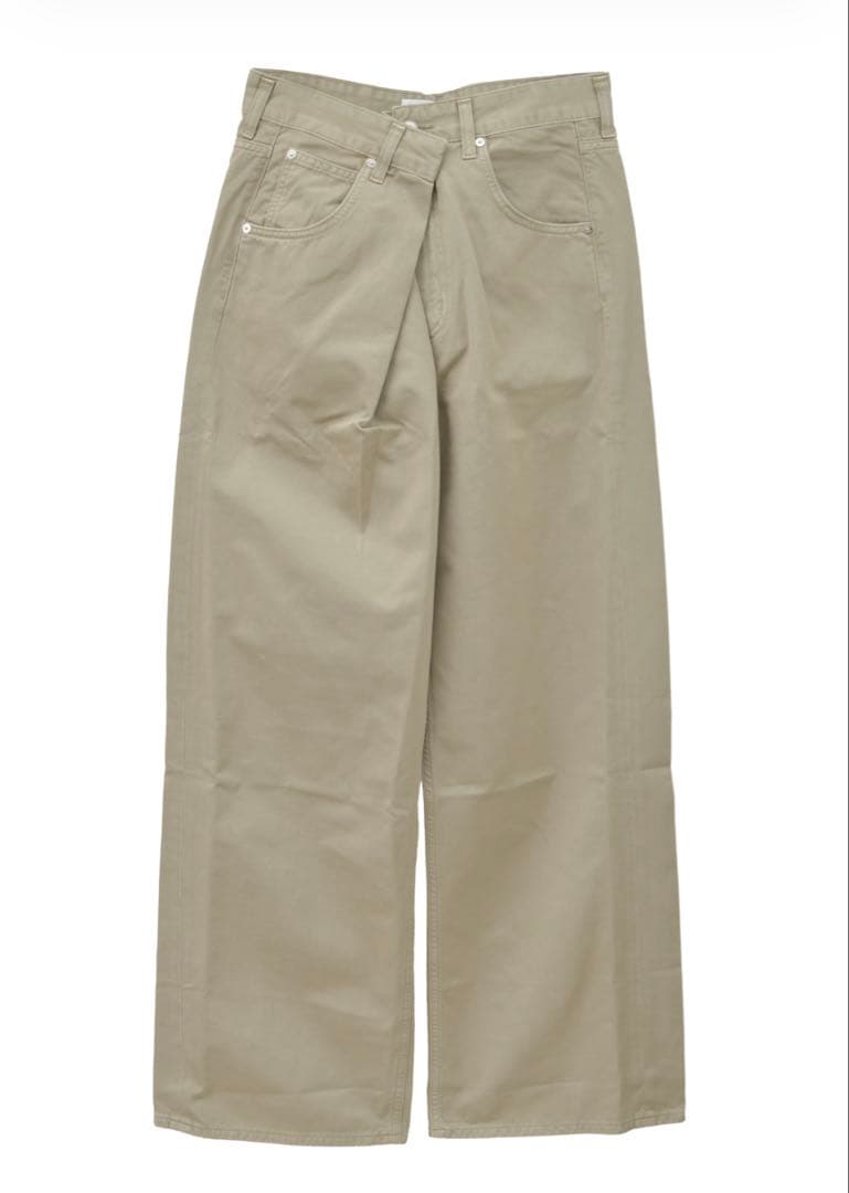 【AGOLDE VANA FOLD パンツ　カーキ新品25サイズ