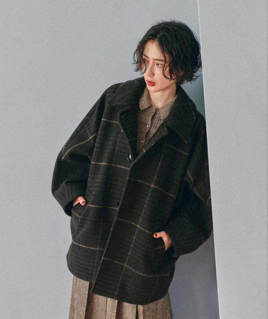 【新品未使用】niko and... ライトモッサドルマンジャケットコート