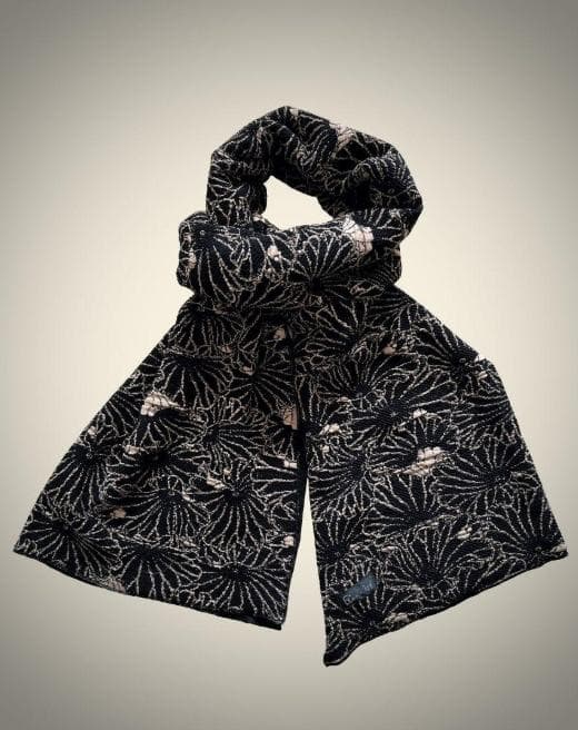 小物 JACQUARD LOTUS LEAVES STOLE GAKKIN