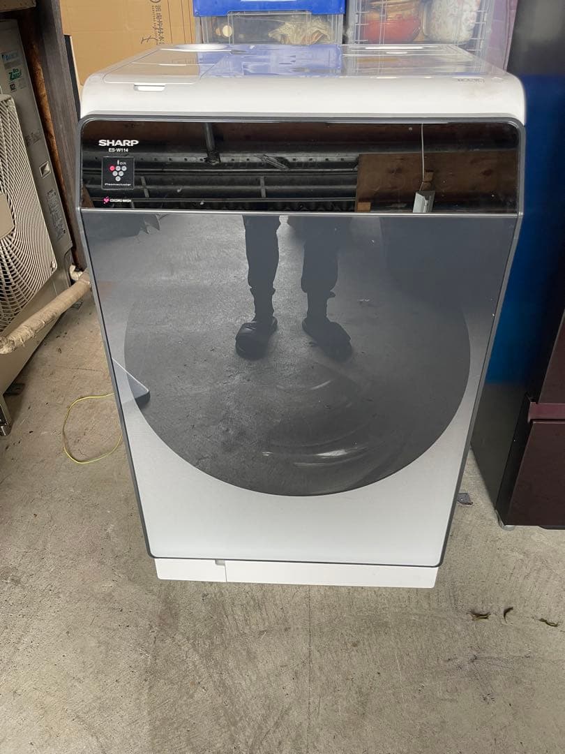SHARP ES-W114-SR 2022年製 ドラム式洗濯機