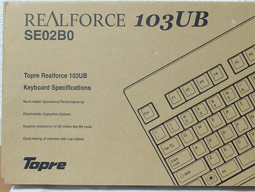 英語配列 東プレ リアルフォース 103UB SE02B0
