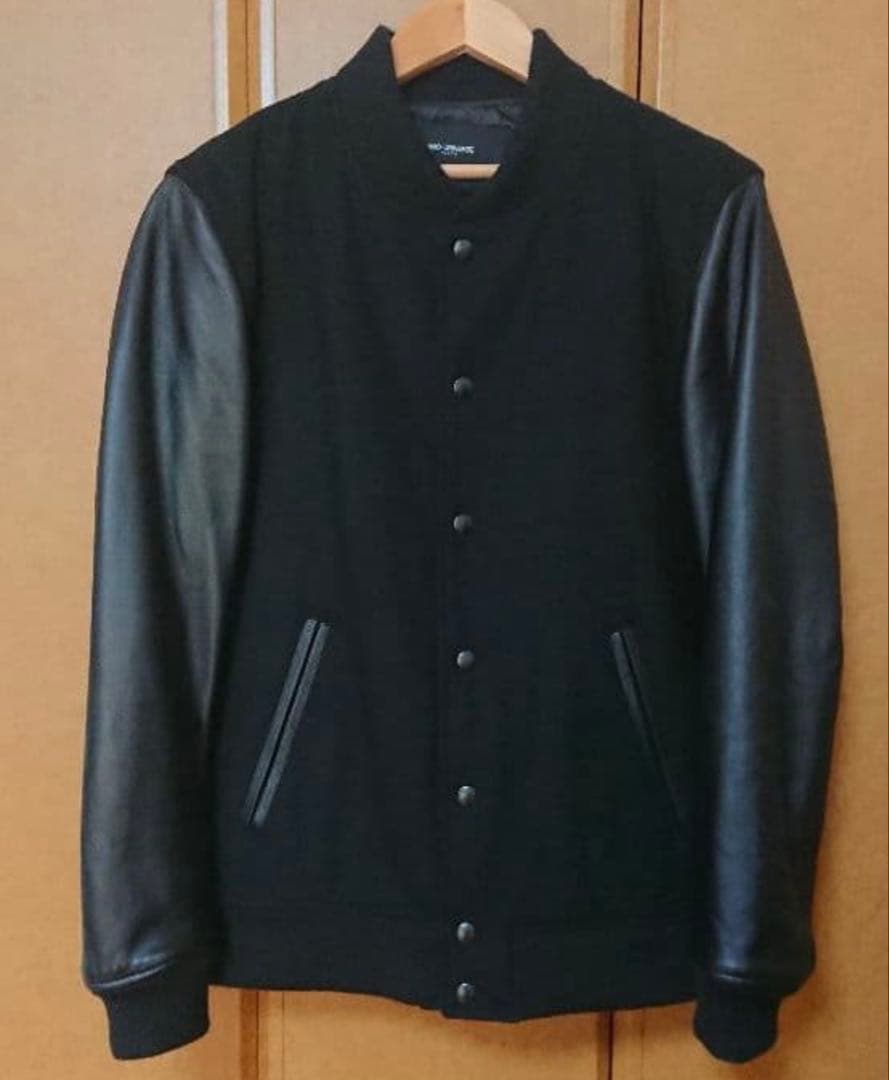 nano・universe 羊革 スタジャン ブラック Ｌ