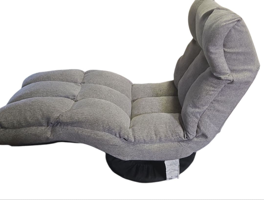 最終値下げグレーのリクライニング座椅子 14段階調整可能