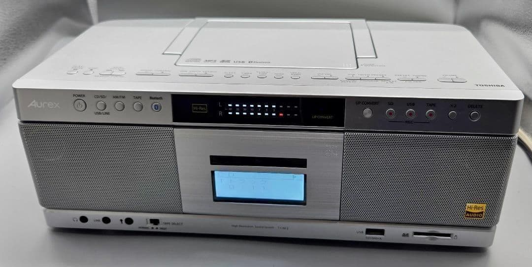 東芝 AUREX CDラジオカセット　Aurex TY-AK2　2022年式