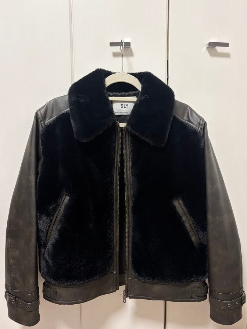 SLY FAUX FUR DOCKING G-1 ジャケット