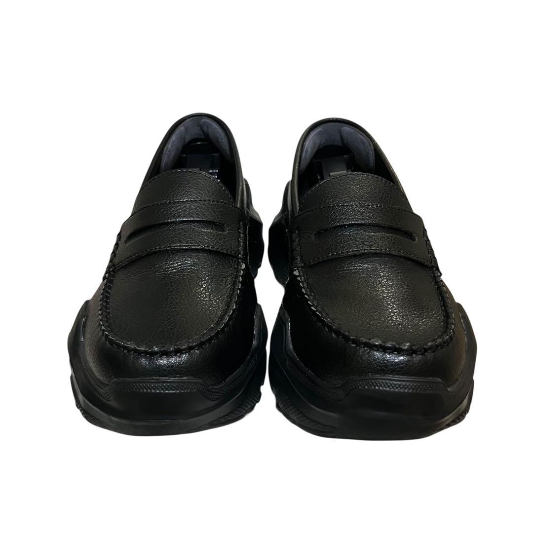 アキコアオキ Gravity 厚底 ローファー レザー 黒 23cm Y2K