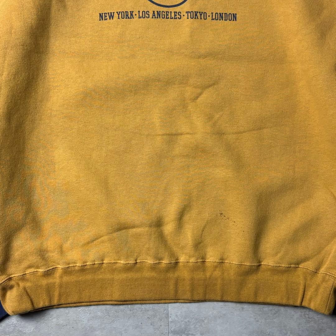 90s Old STUSSY 紺タグ ツートーン ラグランスウェット Mサイズ