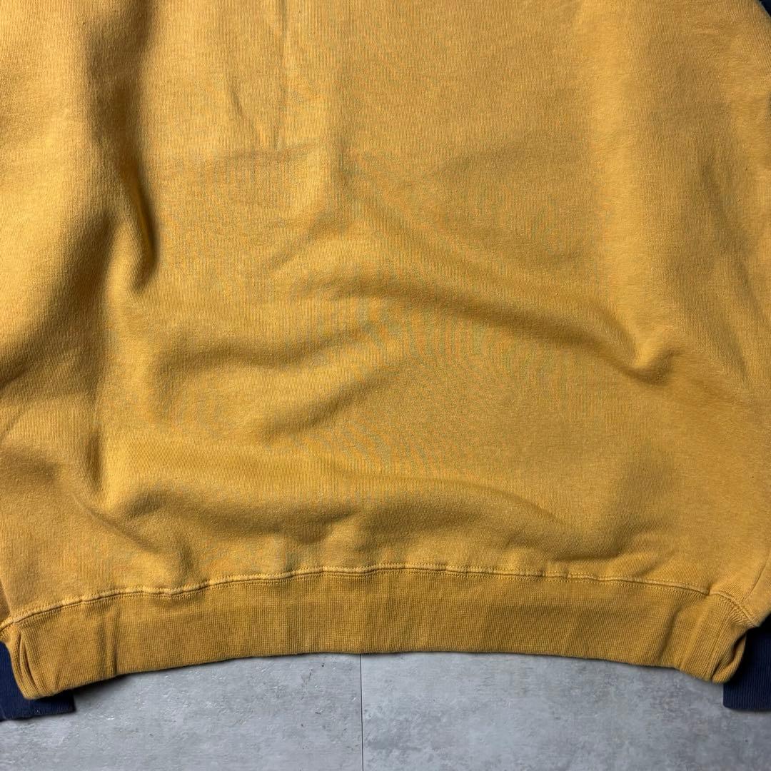 90s Old STUSSY 紺タグ ツートーン ラグランスウェット Mサイズ