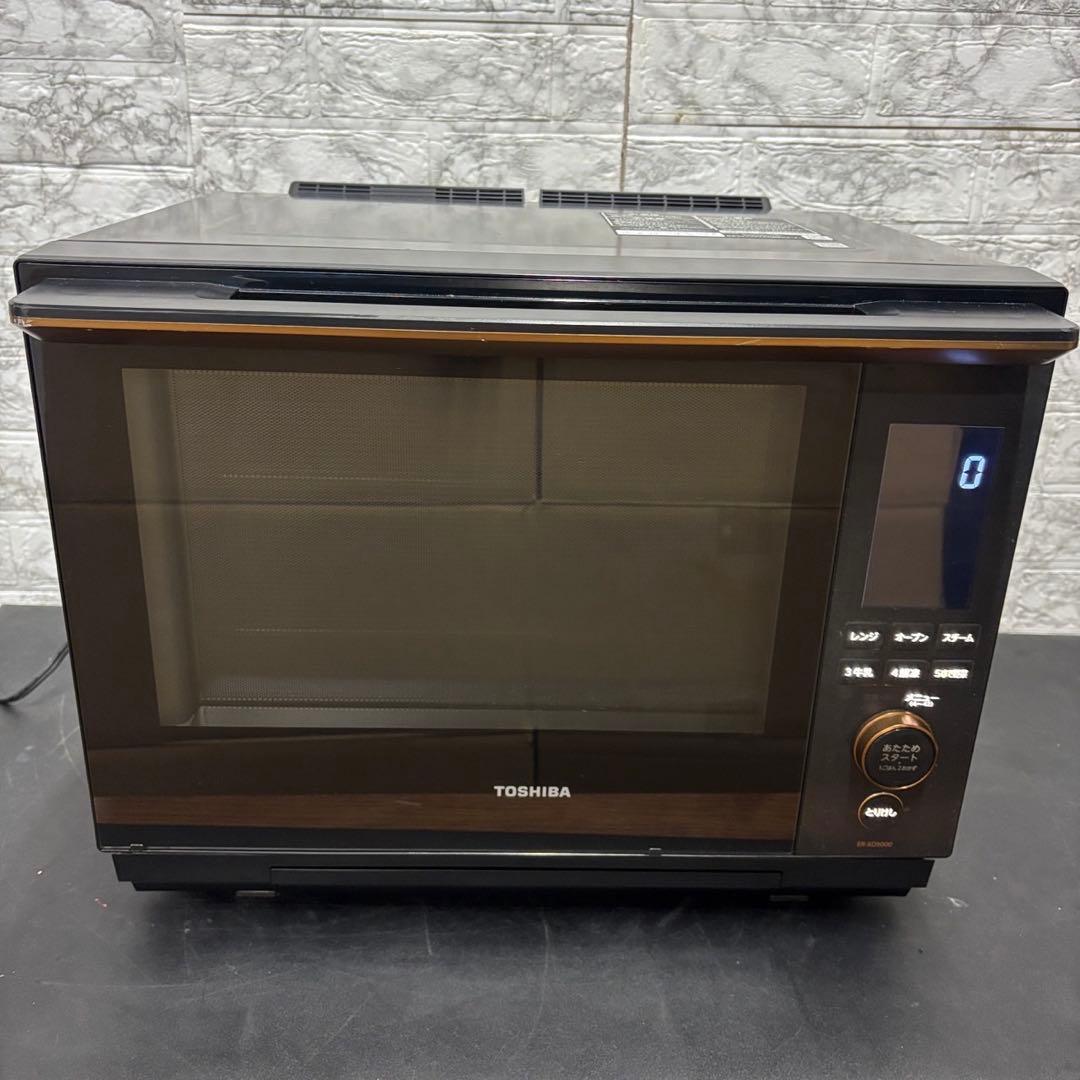 44　東芝　石窯ドーム　オーブンレンジ　ER-XD5000　30L　黒　送料無料