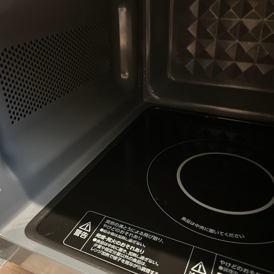 アイリス　電子レンジ 18L フラットテーブル IMB-F187-H グレー