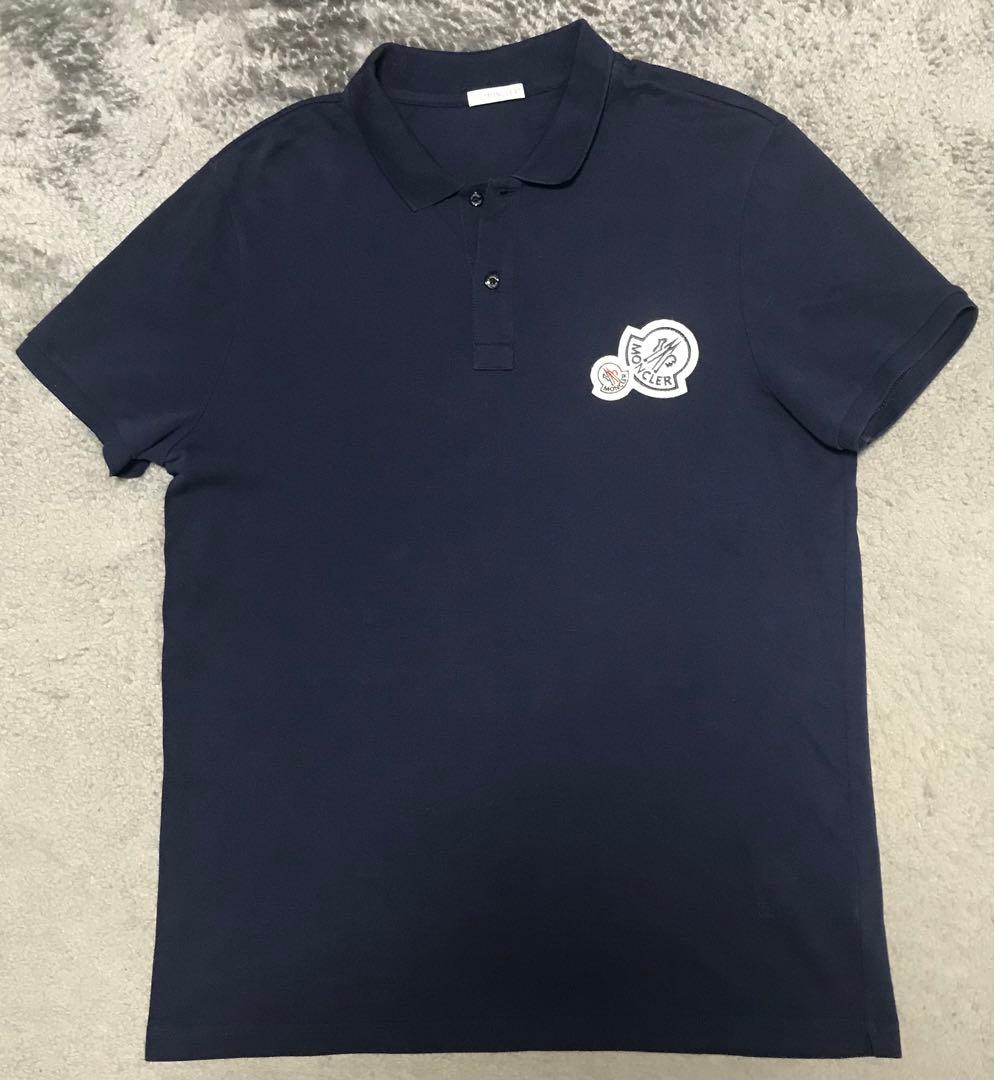 モンクレール　ダブルワッペンポロシャツ