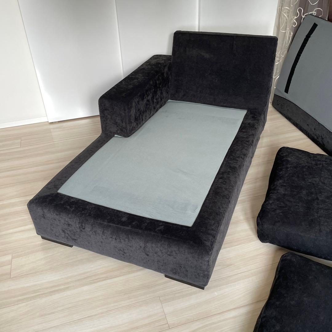 IDC大塚家具 DUO（デュオ） カウチソファー ヘッドレスト付き