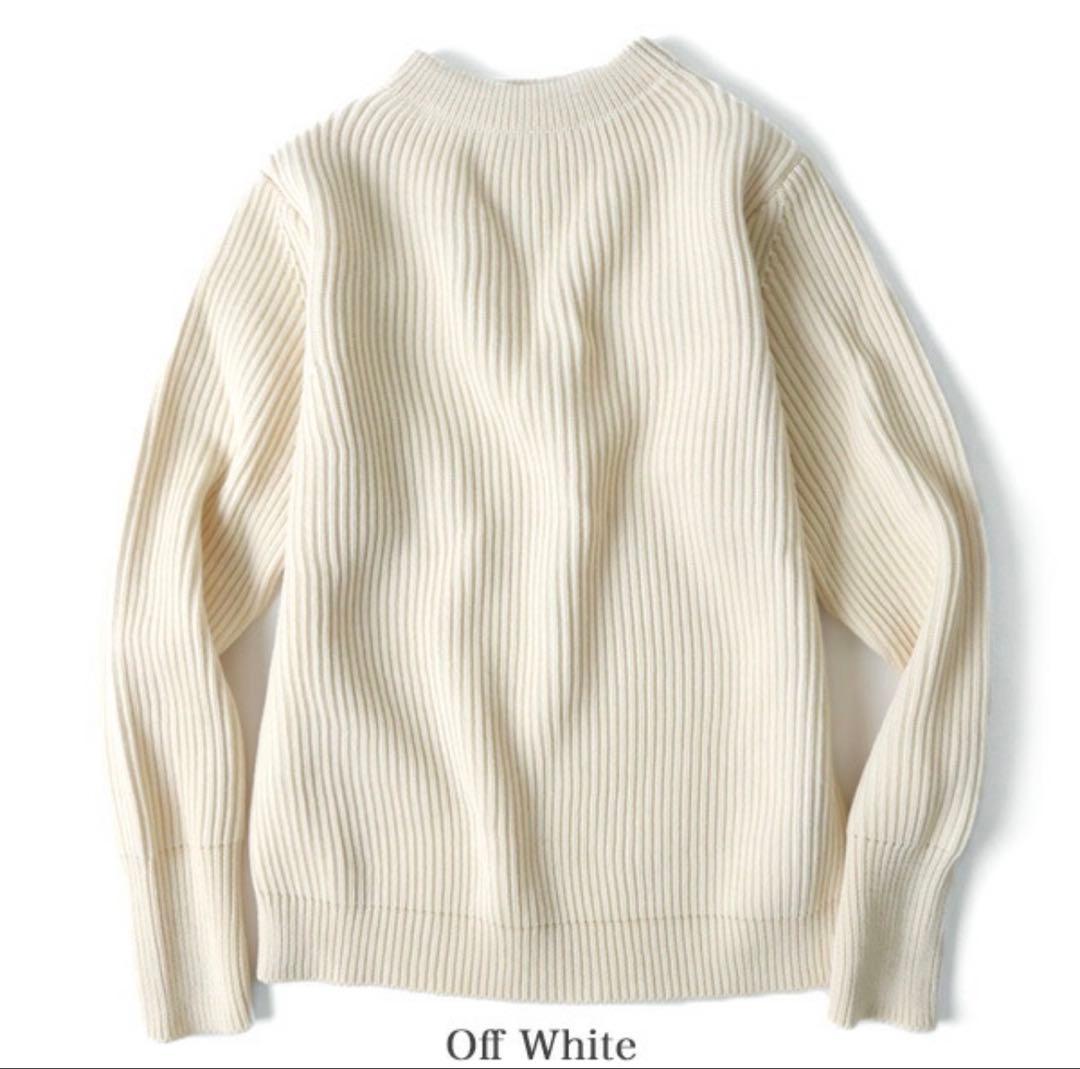 アンデルセンアンデルセン 5G クルーネックニット オフホワイト L