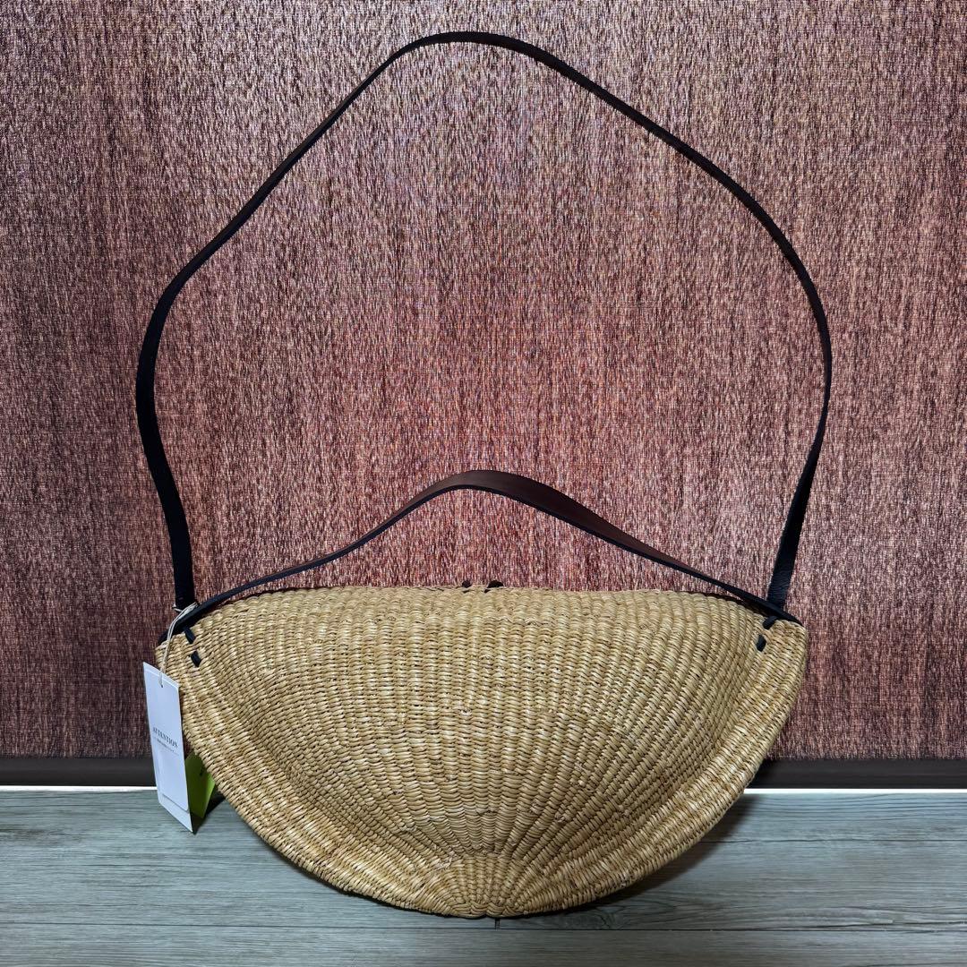 新品 イネスブレッサンド　MEDIUM WALNUT かごバッグ