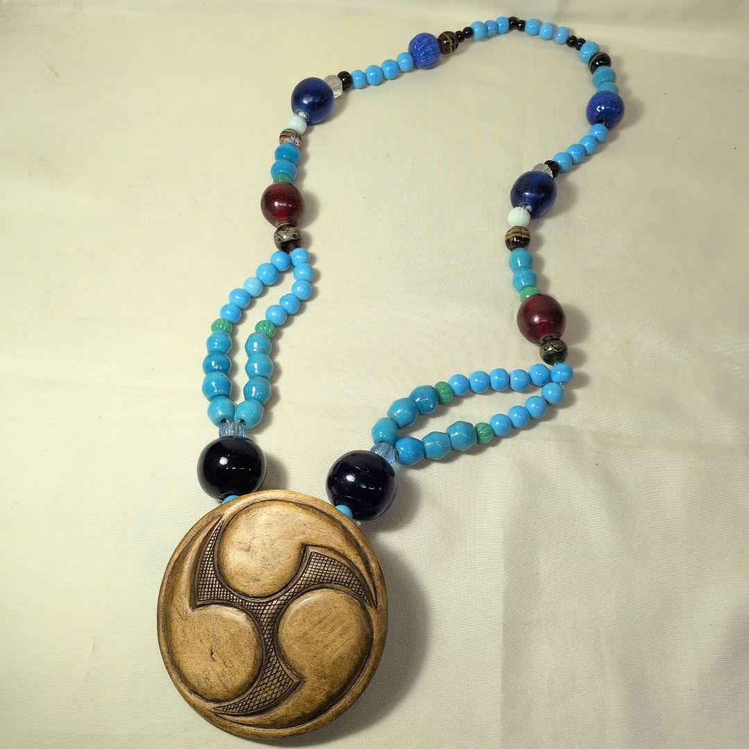 アイヌ　タマサイ　首飾り　とんぼ玉　ガラス玉