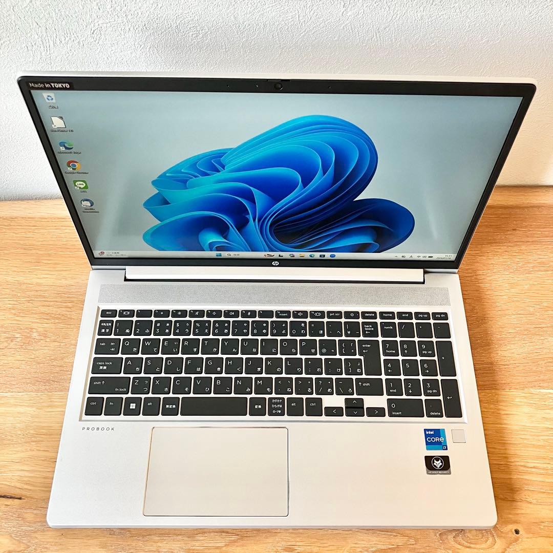 【第12世代i7】HP/16GB/Win11/ノートパソコン/SSD/512GB