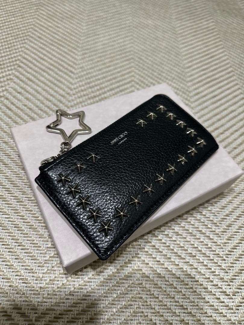 JIMMY CHOO ブラックレザー カードケース　ケース