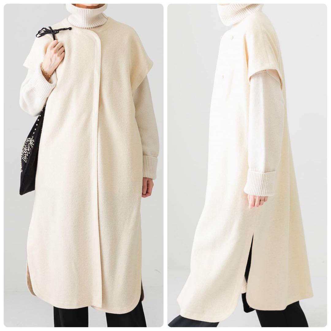 かぐれ kagure ウールミルドロングワンピース ジレ ロング ベスト はおり