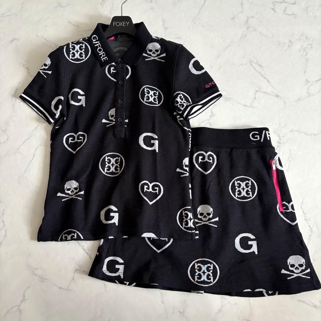 専用 G/FORE ジーフォア ポロシャツ スカート セットアップ スカル 36