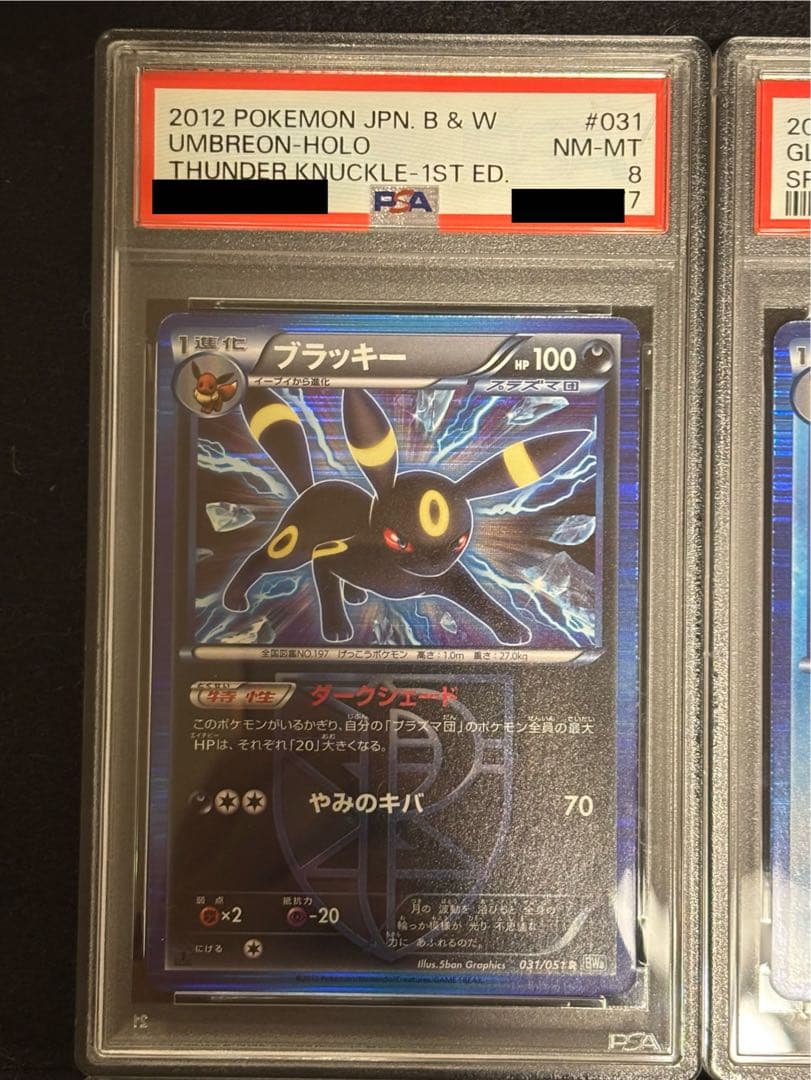 PSA8.9ブラッキー　グレイシア　プラズマ団　連番セット