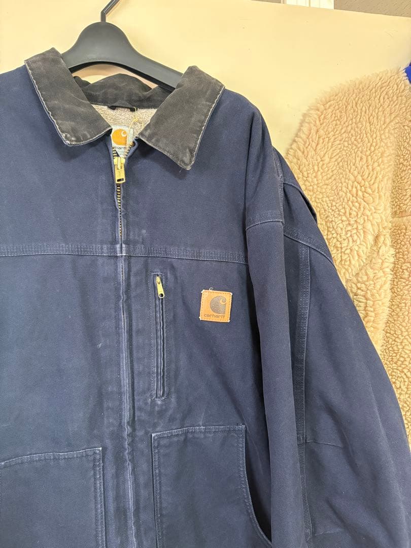 USA製美品Carhartt Traditional coat NAVY 3XL