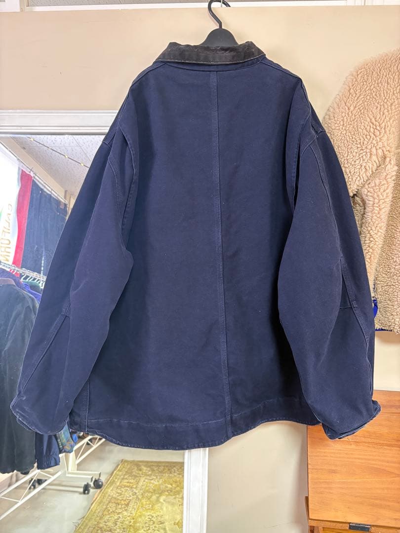 USA製美品Carhartt Traditional coat NAVY 3XL