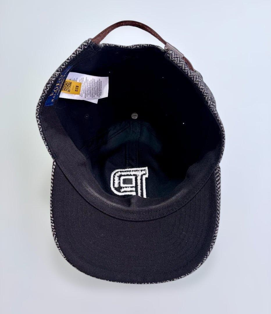 ラルフローレン　ポロ　ウールブレンドヘリンボーンボールキャップ　ワンサイズ未使用