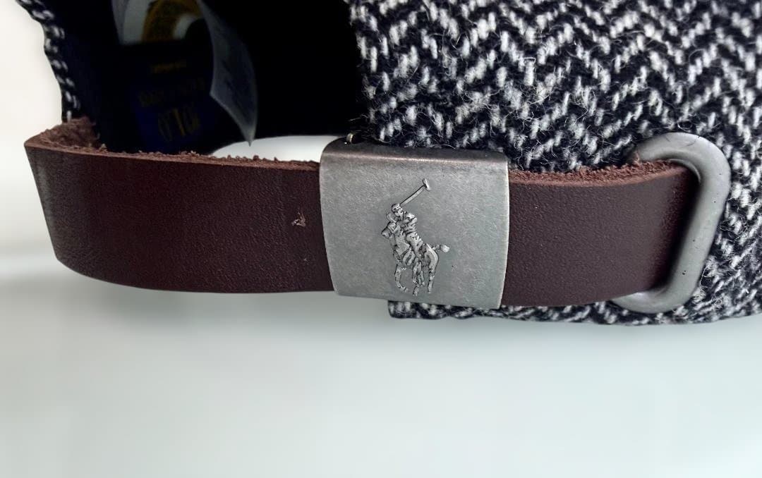 ラルフローレン　ポロ　ウールブレンドヘリンボーンボールキャップ　ワンサイズ未使用