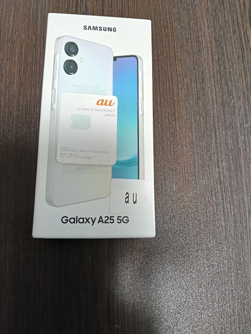 Samsung Galaxy A25 5G 本体ブラック、ホワイト