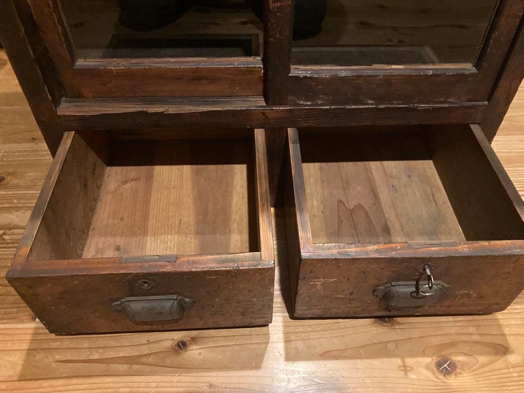 昭和レトロ　サイドボード　食器棚、戸棚、収納棚　本棚