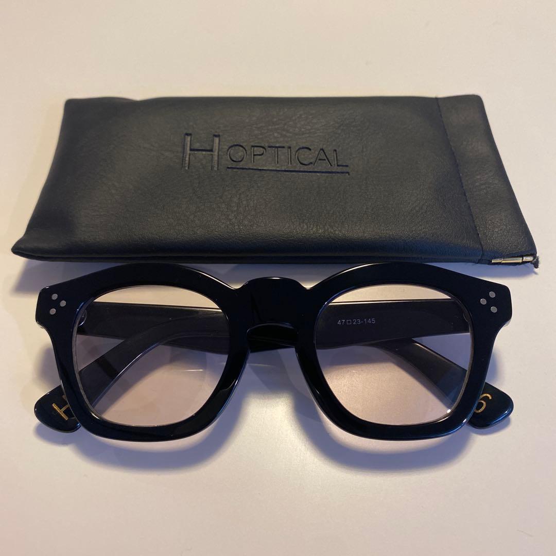 【超美品】H OPTICAL サングラス　H-06 BK-L.BLU