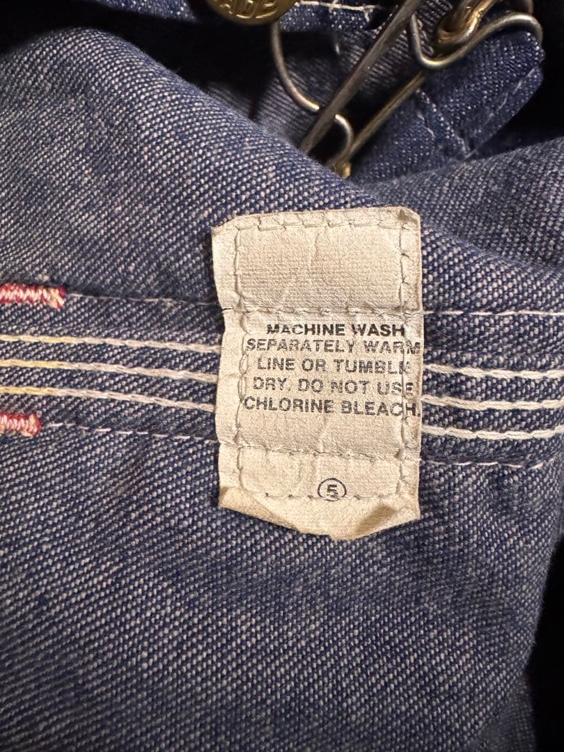 60's USA製 UNION MADE デニム オーバーオール