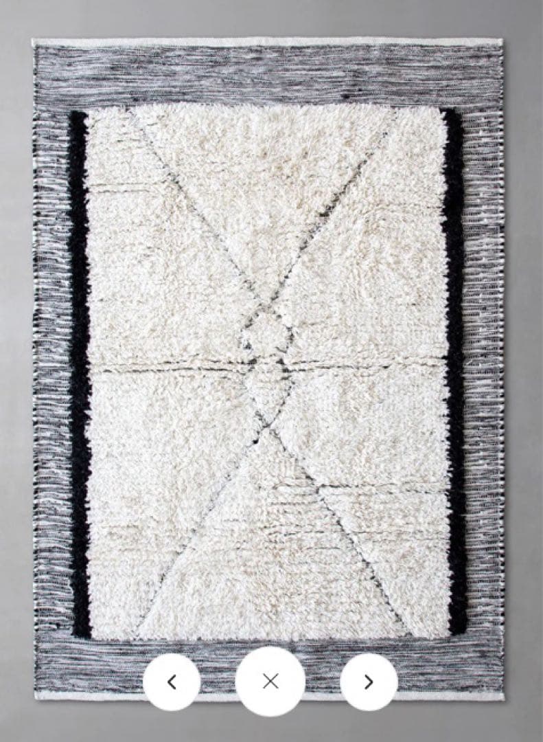 Rug Ruモロッコ風ラグ　新品未使用 140x200cm 完売人気商品です