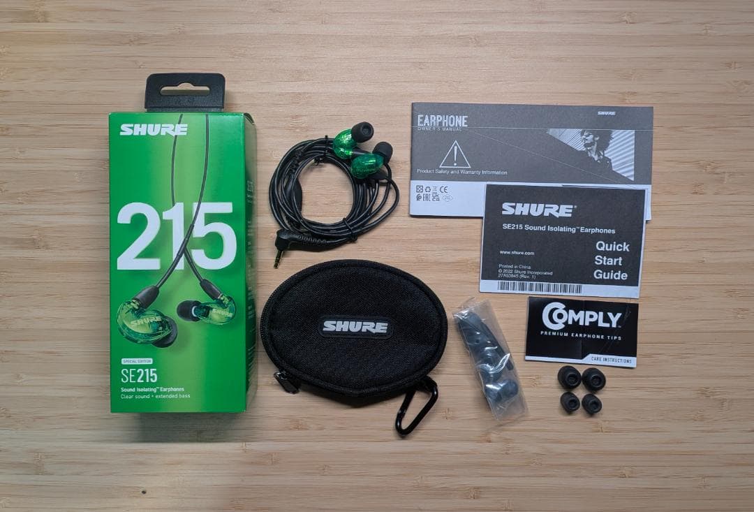 【未使用】SHURE SE215 Special Edition グリーン