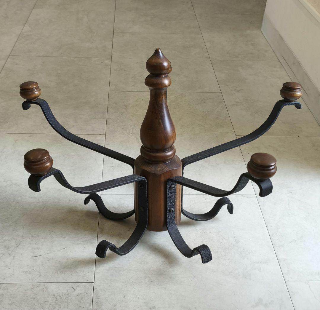 *ひまわり*【希少・美品】カリモク家具 ハンガーラック 傘立て付き