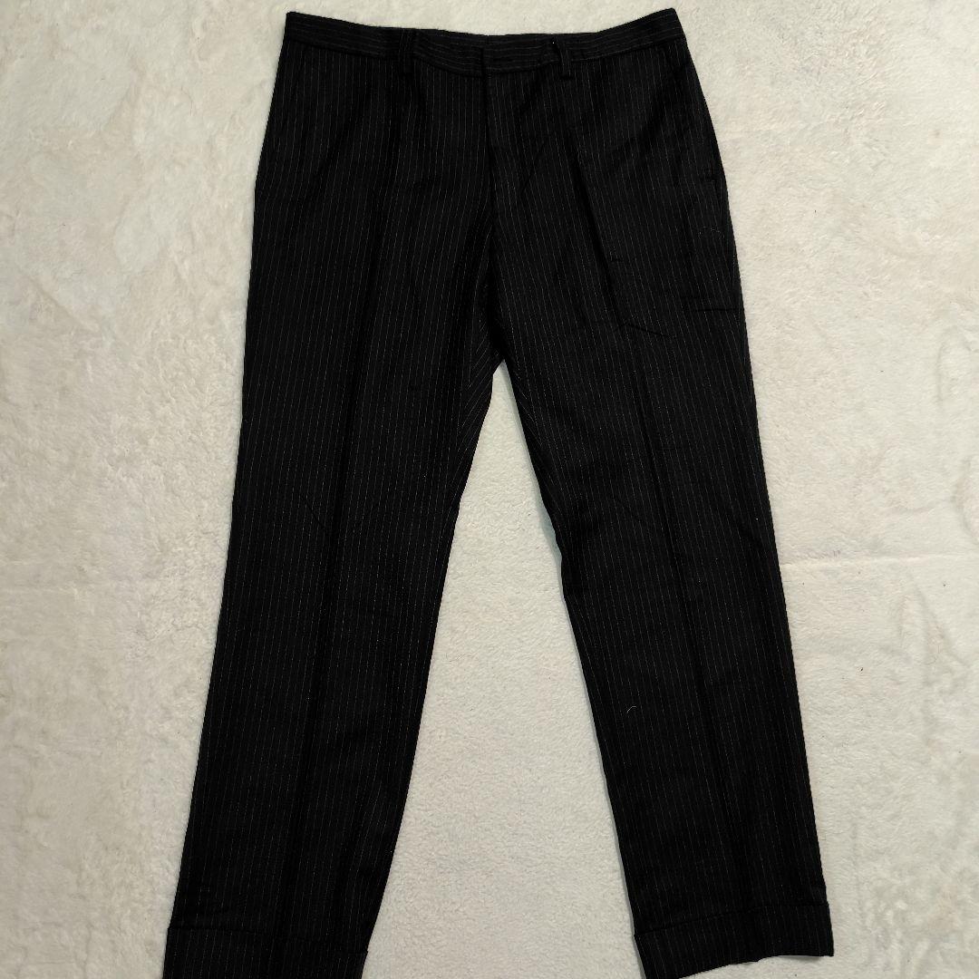 CANTARELLI カンタレリ スーツ セットアップ　52 黒 ストライプ