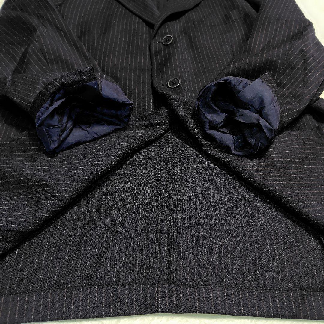 CANTARELLI カンタレリ スーツ セットアップ　52 黒 ストライプ