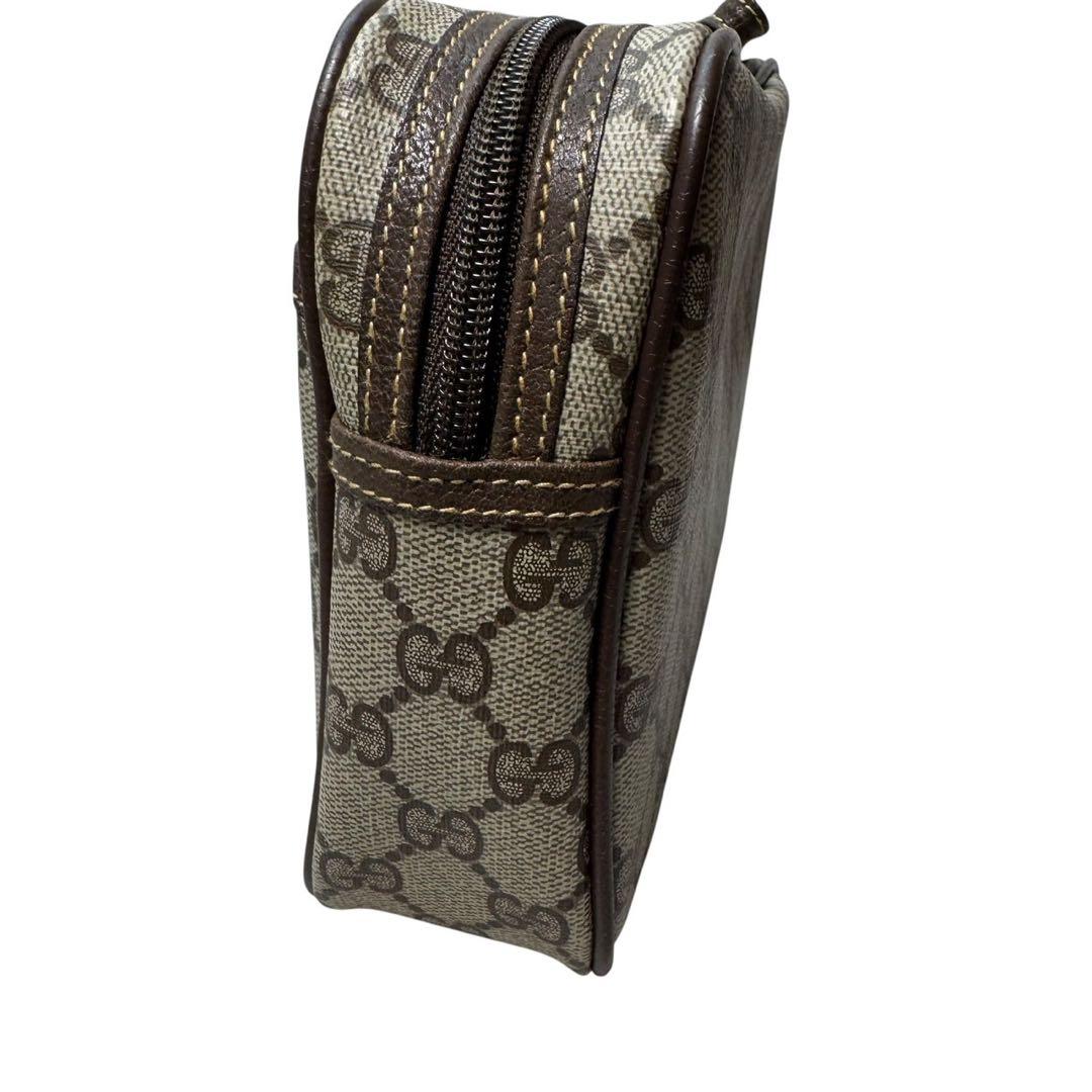美品　オールドグッチ　GUCCI クラッチバッグ　PVCレザー　GGスプリーム