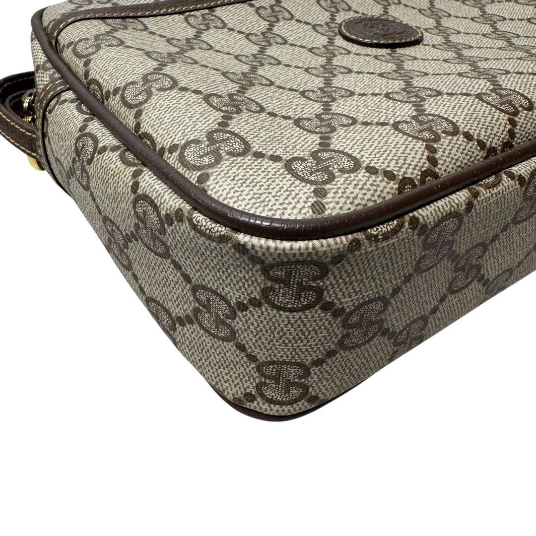 美品　オールドグッチ　GUCCI クラッチバッグ　PVCレザー　GGスプリーム