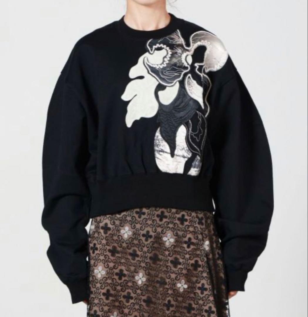 【MURRAL】Patchwork embroidered sweatshirt