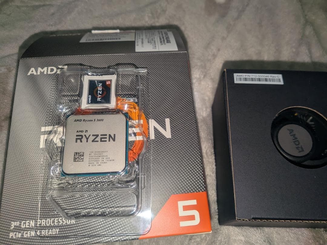 AMD Ryzen 5 3600 BOX CPU AM4 純正クーラー付き