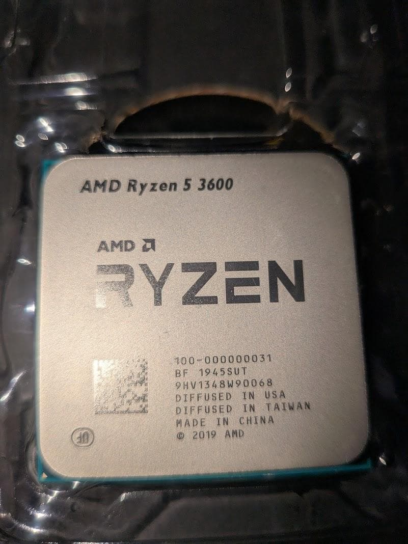 AMD Ryzen 5 3600 BOX CPU AM4 純正クーラー付き