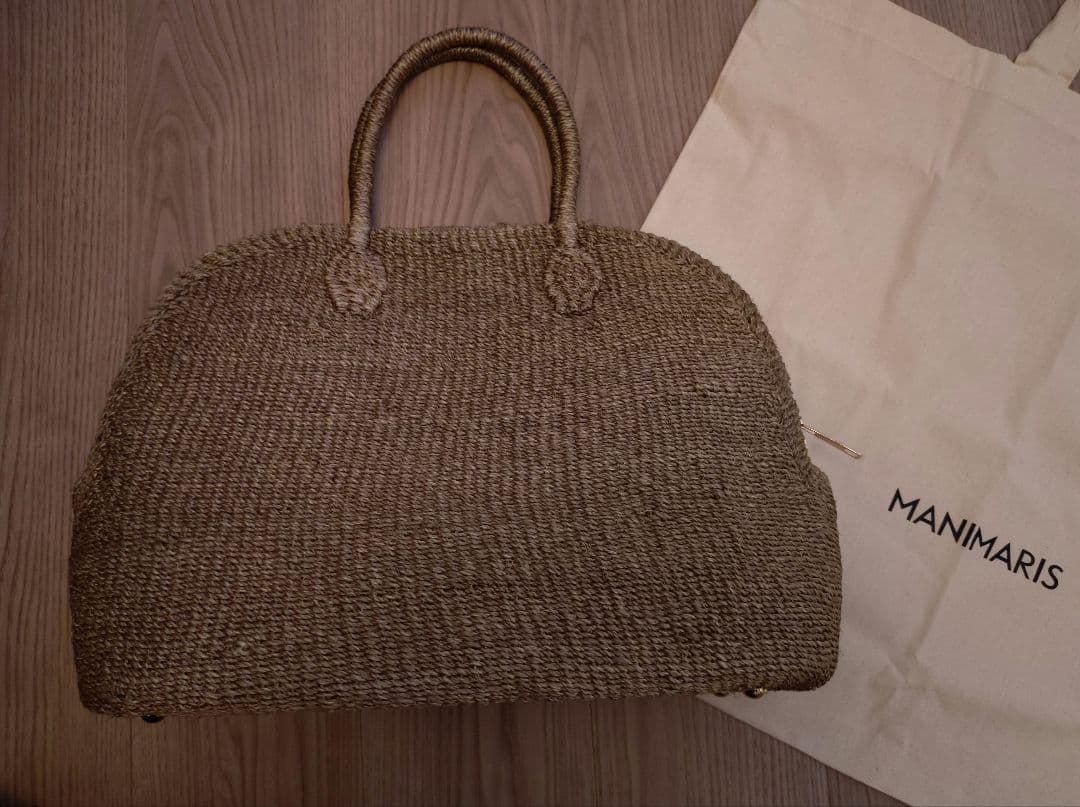 manimarisマニマリス アバカボストン バッグ トープ　レギュラー